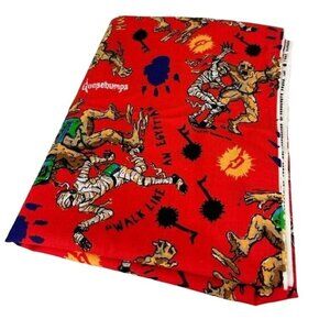 Goosebumps Vintage R.L. Stine 1997 Muddy Creek Stomp Fabric Egyptian Mummy 53”
